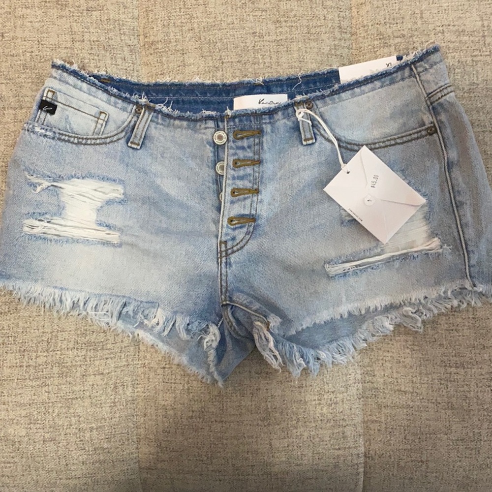 KanCan denim cut off shorts